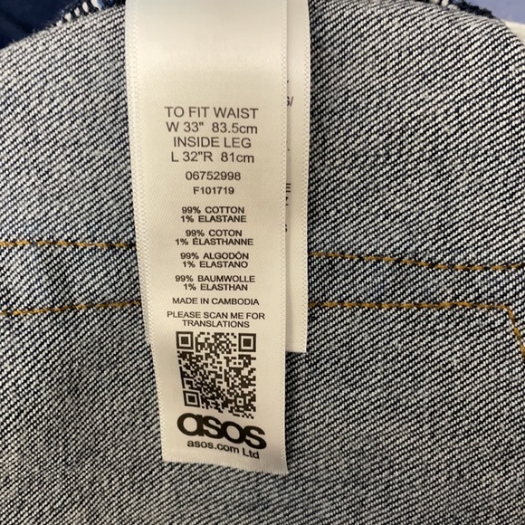 ASOS MENS Dark blue jeans - Picture 2 of 4